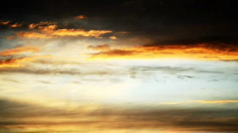 Sunset clouds time lapse Stock Footage 581321