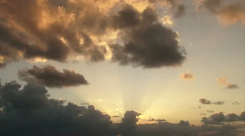 Sunset Clouds time-Lapse Stock Footage 20512256