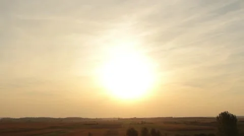 Sunset Clouds Time Lapse Stock Footage 46027745