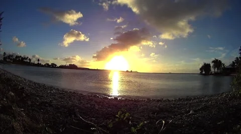 Sunset clouds time lapse Stock Footage 47498671