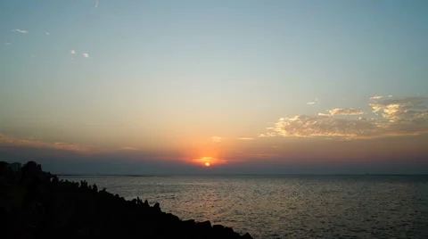 Sunset.  clouds. time lapse 스톡 동영상 62520746