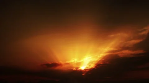 Sunset clouds time lapse Stock Footage