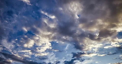Sunset Clouds Time Lapse with jet Stream Stock Footage 314206910