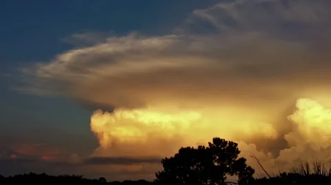 Sunset Clouds Timelapse 076 (2160p 25fps) Stock Footage 60241143
