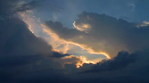 Sunset Clouds Timelapse 077 (1080p 30fps) Video stock 60618788