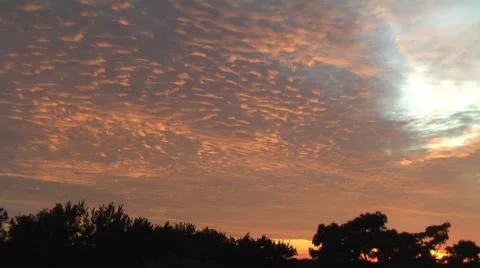 Sunset Clouds Timelapse 078 (1080p 25fps) Stock Footage 60242577