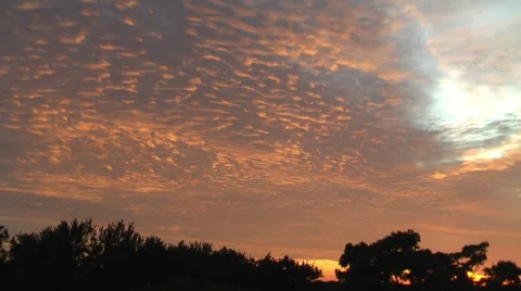 Sunset Clouds Timelapse 078 (1080p 29.97) Stock Footage 60242580