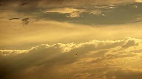Sunset Clouds Timelapse Background Stock Footage 7732024