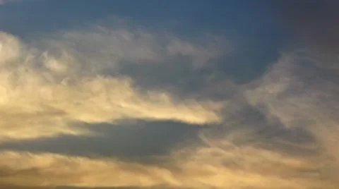 Sunset Clouds Timelapse Background Stock Footage 7732625