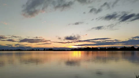 Sunset clouds timelapse background Stock Footage 140859634