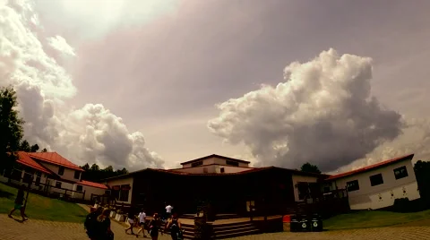 Sunset Clouds Timelapse Stock Footage 41832483