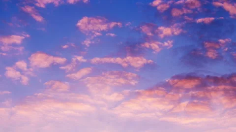 Sunset clouds timelapse Stock Footage 44297344