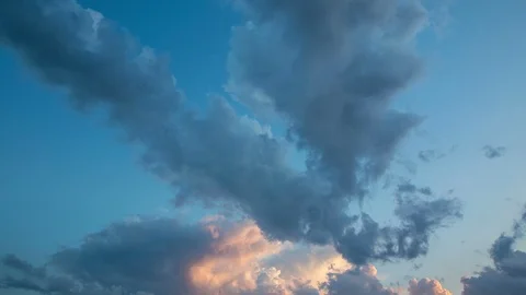 Sunset Clouds Timelapse Video stock 86337731