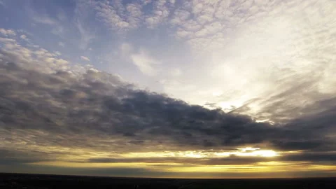 Sunset in the Clouds. Timelapse 動画素材 106464082