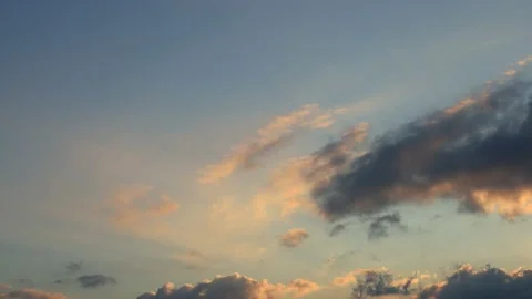 Sunset clouds timelapse Stock Footage