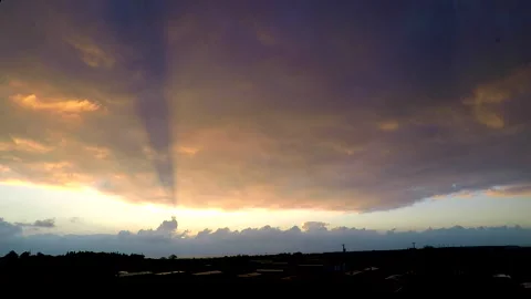 Sunset clouds Timelapse Stock Footage 244739018