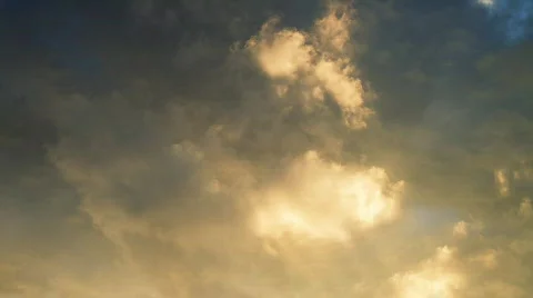 Sunset Clouds Timelapse01 Stock Footage