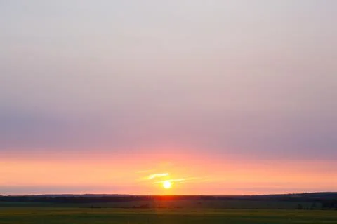 Sunset clouds vanilla color. Stock Photos