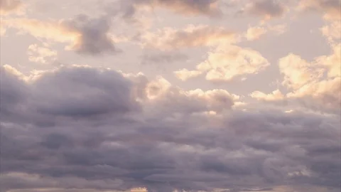 Sunset Cloudscape After A Storm Stock Footage 106157266