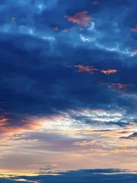 Sunset Cloudscape Drama Stock Photos