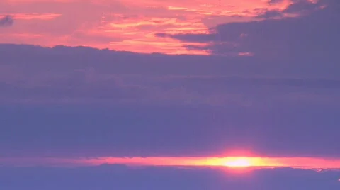 Sunset cloudscape Stock Footage