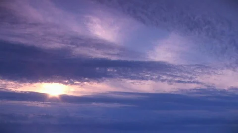 Sunset cloudscape Video stock 753890