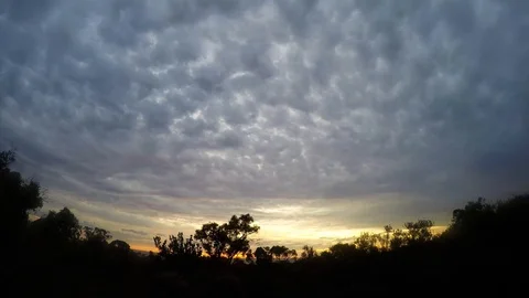 Sunset, cloudscape, horizon, GoPro time lapse Stock Footage 105526988