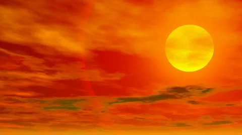 Sunset cloudscape (seamless loop) HD 1080p Stock Footage 519395