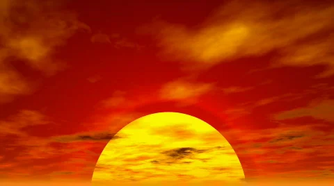 Sunset cloudscape (seamless loop) HD 1080p Stock Footage 522071