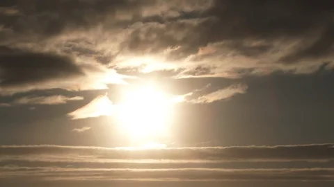 Sunset Cloudscape Timelapse Day To Night Video stock 126944645
