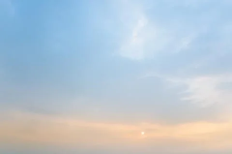 Sunset cloudy background Stock Photos