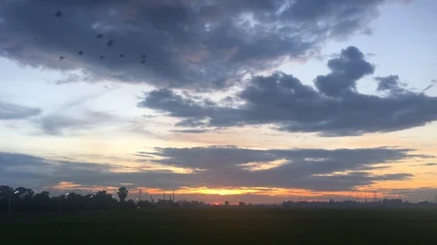 Sunset cloudy 스톡 동영상 90462584