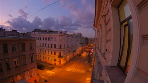 Sunset cloudy sky Stock Footage 151836321