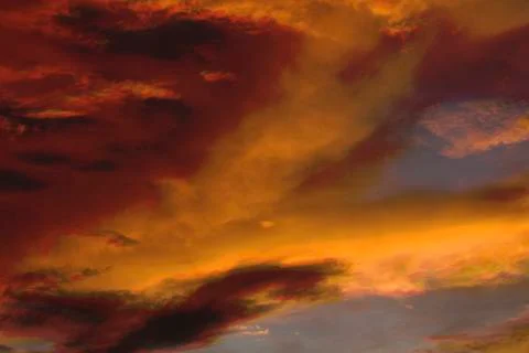 Sunset cloudy sky Foto stock