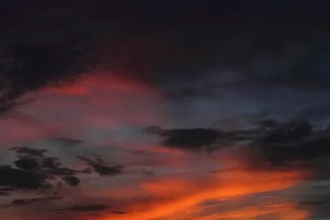 Sunset cloudy sky  Foto stock