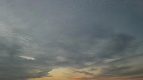 Sunset Cloudy Timelapse Stock Footage 164784855