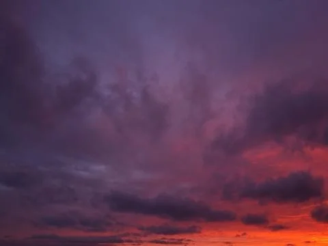 Sunset in cloudy weather Stock Photos