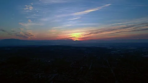 Sunset Cloverdale, BC Stock Footage 344900148