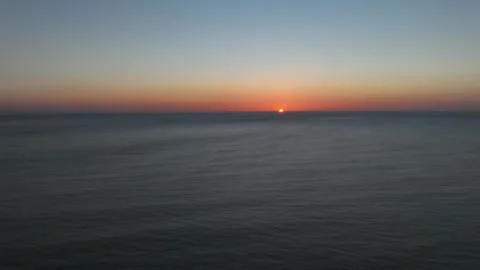 Sunset off the Coast of Ceredigion Stock-Footage 264838504