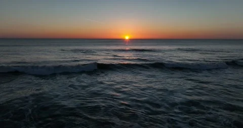 Sunset off the Coast of Ceredigion Stock-Footage 264840760