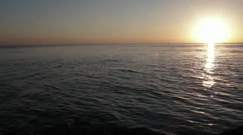 Sunset coast Stock Footage 10589071
