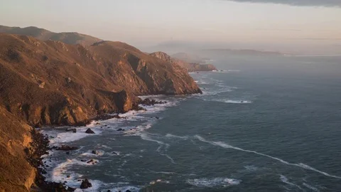 Sunset on the Coast Stock Footage 71107417