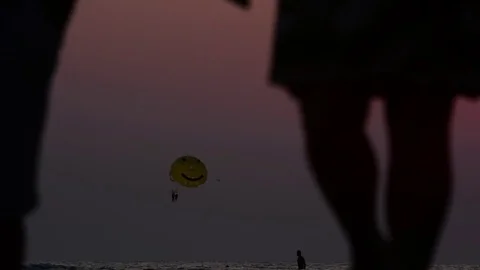 Sunset on the coast Stock Footage 76026281