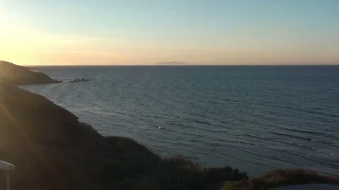 Sunset at the Coast Stock Footage 76407012