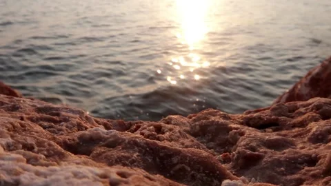 Sunset on the coast Video stock 247500206