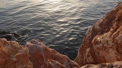 Sunset on the coast Video stock 247715182