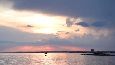 Sunset by the coast Stock-Footage 293625384