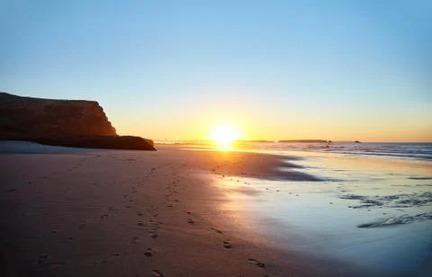 Sunset on the coast 写真素材