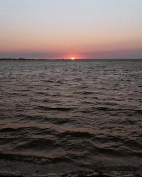 Sunset on the coast Foto stock