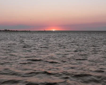 Sunset on the coast Stock Photos